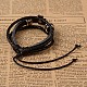 Bracelets de multi-brins en similicuir PU BJEW-O129-12-3