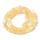 Chapelets de perles en jade topaze naturelle X-G-S364-089-2