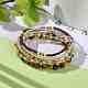 5Pcs 5 Style Natural Frosted Tiger Eye & Synthetic Hematite & Glass Sead Beads Stretch Bracelets Set BJEW-JB07670-01-2