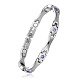 SHEGRACE Stainless Steel Panther Chain Watch Band Bracelets JB676C-1