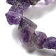 Raw Rough Natural Amethyst Beads Strands G-E576-26A-3