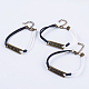 Tibetan Style Alloy Inspirational Multi-strand Bracelets BJEW-JB03646-1
