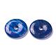 Donut/Pi Disc Natural Lapis Lazuli Pendants G-F270-08-2