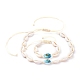 Geflochtene Perlen Stil Armbänder & Halsketten Schmuck Sets SJEW-JS01091-02-1