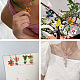 Набор для изготовления ожерелья с цветами и бабочками своими руками DIY-KS0001-34-8