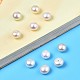 Perle di perle d'acqua dolce coltivate naturali semiforate PEAR-N020-02A-7