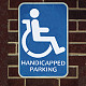 FINGERINSPIRE Handicap Stencil Template 29.7x21cm Plastic Handicap Painting Stencil Handicap Symbol with Handicapped Parking Word Reusable DIY Stencil for Parking Lots and Parking Spots DIY-WH0202-437-7