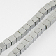 Non magnetici perle ematite sintetico fili G-Q876-3mm-7-2