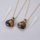 Natural Tiger Eye Openable Perfume Bottle Pendant Necklaces G-K295-A05-G-2