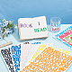 Craspire 12 Blatt 12 Farben Buchstaben-Zahlen-Aufkleber DIY-CP0008-66-4