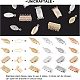 Unicraftable 32set 4 style 304 нержавеющая сталь застежки коробки STAS-UN0023-40-5