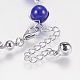 Glass Round Beads Bracelets BJEW-F298-02B-3