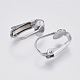 Accessoires de boucles d'oreilles clips à vis en 304 acier inoxydable X-STAS-F139-055P-2