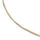 鋼線のネックレス作り  ステンレス製の留め金付き  ゴールデンロッド  17.51インチ（44.5cm）  0.3mm MAK-I011-08A-3