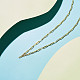 Shegrace Messing Büroklammer Kette Halsketten JN975A-6