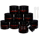 BENECREAT 15 Pack 15ml/15g Dark Amber Cosmetic Glass Jars with White Inner Liners and Black Plastic Lids Amber Round Glass Jars with 2PCS Spoons for Beauty Lotions Creams Makeup DIY-BC0010-97-1