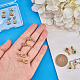SUPERFINDINGS 12Pcs 6 Style Brass Micro Pave Cubic Zirconia Ice Pick Pinch Bails KK-FH0003-66-3