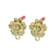 Accessoires de boucles d'oreilles en alliage doré EJEW-B036-01G-09-1