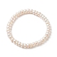 Pulseras elásticas con cuentas de perlas naturales para mujer BJEW-JB09137-1