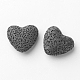 Perles de pierre de lave naturelle non cirées G-F327-18-1