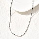 Ожерелья из цепочек-столбиков из нержавеющей стали 201 толщиной 2 мм NJEW-C097-01P-2