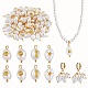 40 pz 4 stili ciondoli di perle naturali keshi FIND-SZ0006-09-4