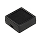 プラスチックジュエリーセットボックス  内側のベルベットと  正方形  ブラック  40x40x15mm OBOX-G007-03A-1