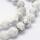 Chapelets de perles en howlite naturelle G-F523-28-6mm-3