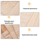 Tavole da rottura in legno rettangolari WOOD-WH0131-02C-4