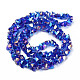 Electroplate Transparent Glass Beads Strands EGLA-N002-20A-C03-2