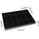 Ph pandahall velvet drawer jewelry display tray showcase rings Earrings necklace bracelet storage organizer with dividers 36 grid jewelry tray nero ODIS-PH0001-05-2