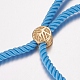 Nylon Twisted Cord Bracelet Making MAK-F019-02G-2