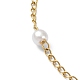 Bracelet chaîne en perles de verre BJEW-JB09432-3