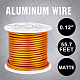 BENECREAT Matte Round Aluminum Wire AW-BC0003-30C-3.0mm-9