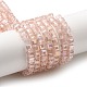 Chapelets de perles en verre électroplaqué EGLA-D018-4x4mm-32-2