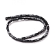 Synthetic Black Stone Beads Strands G-F631-K01-2