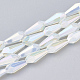 Chapelets de perles en verre électroplaqué X-EGLA-T008-12L-1