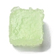 蓄光樹脂カボション  キューブキャンディー  暗闇の中で輝く  淡緑色  13x13x11.5mm RESI-E041-02E-3