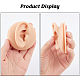 OLYCRAFT Right Ear Displays Model Silicone Ear Model Rubber Ear Silicone Flexible Ear Model Ear Displays Model for Teaching Tools Jewelry Display Earrings AJEW-WH0270-14A-3