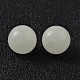 Half-hole Round Natural Luminous Stone Beads G-P131-8mm-08-1