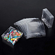折りたたみ可能な透明ペットボックス  クラフトキャンディ包装結婚式パーティーの好意のギフトボックス  正方形  透明  10x10x3cm CON-WH0069-56-3