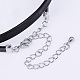 PU Leather Cord Choker Necklaces NJEW-H477-42-5