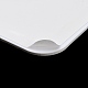 U 字型穴アクリルパール表示ボードルースビーズペーストボード  接着剤付き  ホワイト  正方形  10x10x0.15cm  インナーサイズ：7.1x6.9センチメートル ODIS-M006-01E-4