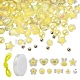 480 pièces perles acryliques transparentes/imitation perle DIY-LS0003-05A-1