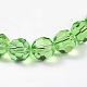 Faceted Round Imitation Austrian Crystal Glass Bead Strands G-PH0008-15-8mm-2