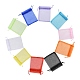 20 pièces 10 couleurs rectangle organza sacs à cordon CON-YW0001-31A-2