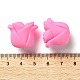 Силиконовые бусины в форме розы SIL-S011-02E-3