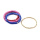 Set di braccialetti con perline elasticizzati BJEW-JB06177-04-1