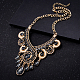 Fashion Women Jewelry Zinc Alloy Glass Rhinestone Bib Statement Choker Collar Necklaces NJEW-BB15125-E-4