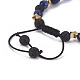 Natural Mixed Stone Braided Beads Bracelets BJEW-JB04141-3